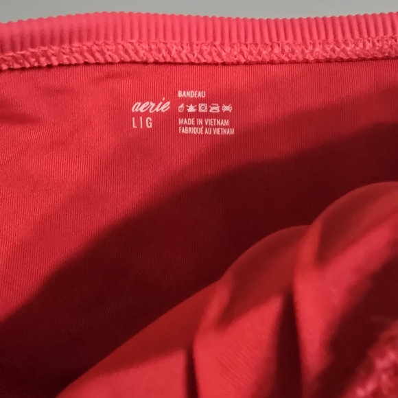 Aerie Pink Swimsuit Ribbed Swimsuit - Picture 2 of 2